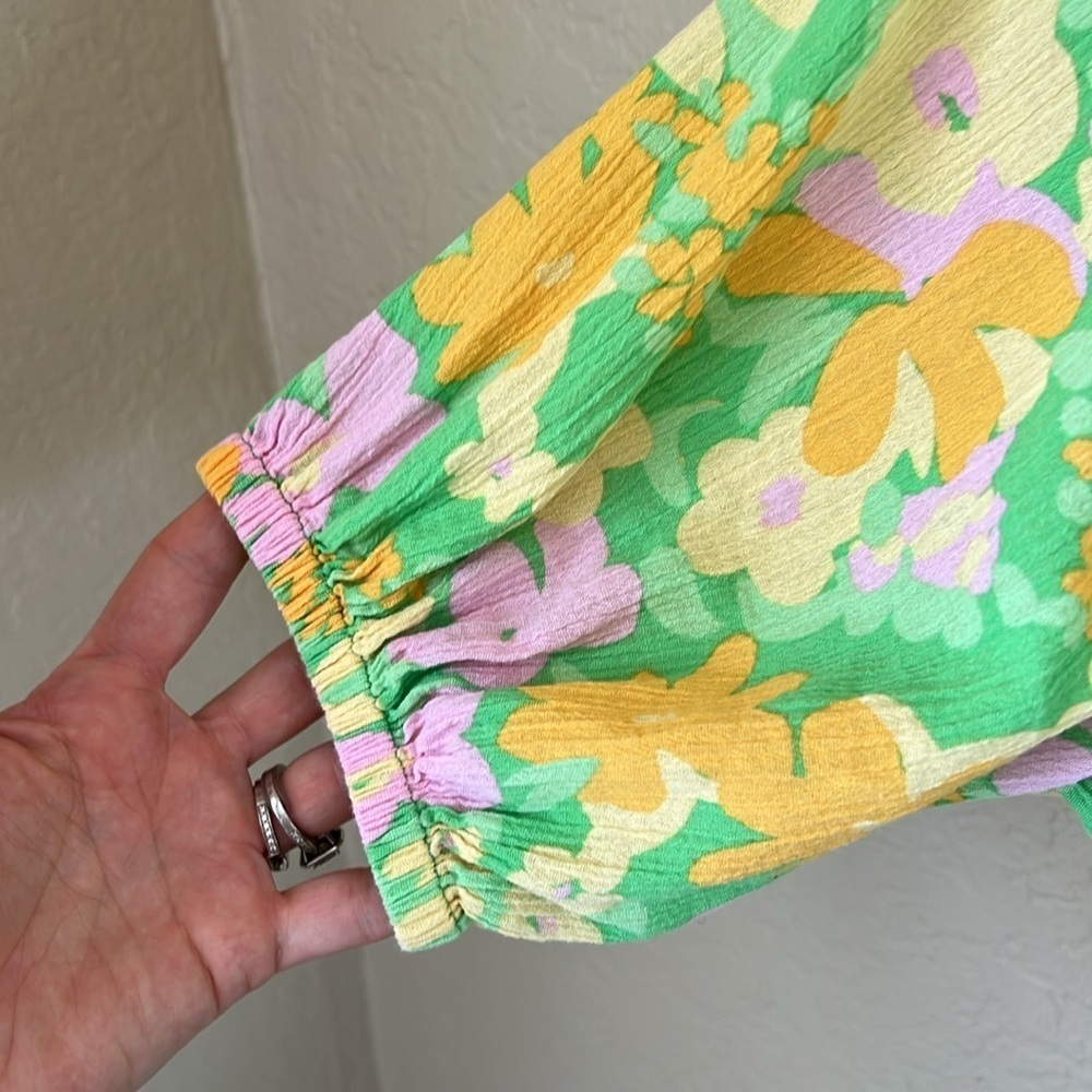 SABO Milo green floral cut out mini dress - Picture 9 of 13